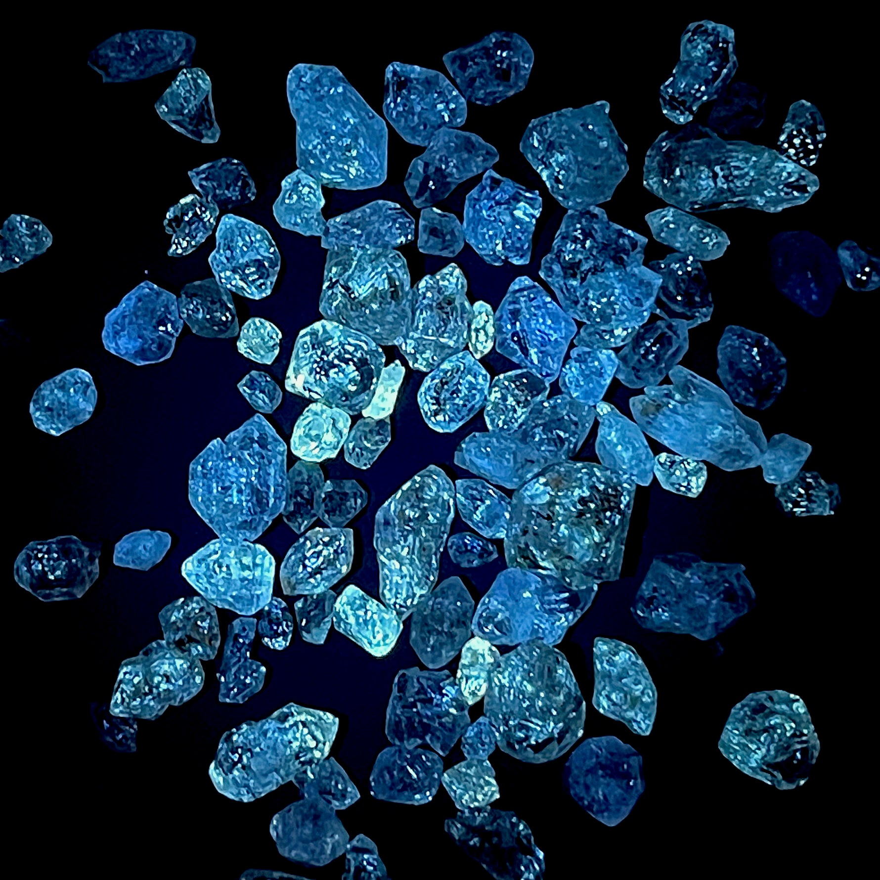 Pakimer Diamond, Herkimer Diamond, UV Reactive Fenster Petroleum Quartz, Fluorescent Enhydro Quartz Crystal Points, Pakistan