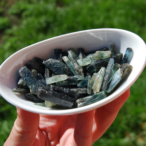 Raw Green Kyanite Crystal Blades, Raw Kyanite Crystals, Brazil