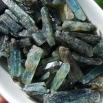 Raw Green Kyanite Crystal Blades, Raw Kyanite Crystals, Brazil