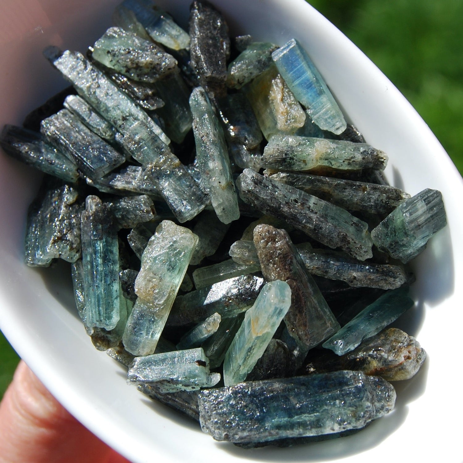 Raw Green Kyanite Crystal Blades, Raw Kyanite Crystals, Brazil