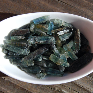 Raw Green Kyanite Crystal Blades, Raw Kyanite Crystals, Brazil