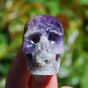 Amethyst Carved Crystal Skull Realistic
