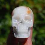 Sakura Agate Crystal Skull 