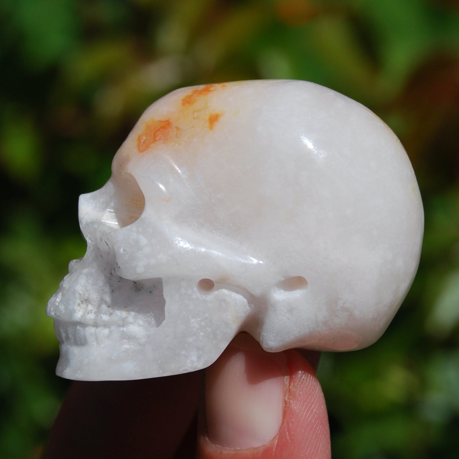 Sakura Agate Crystal Skull 