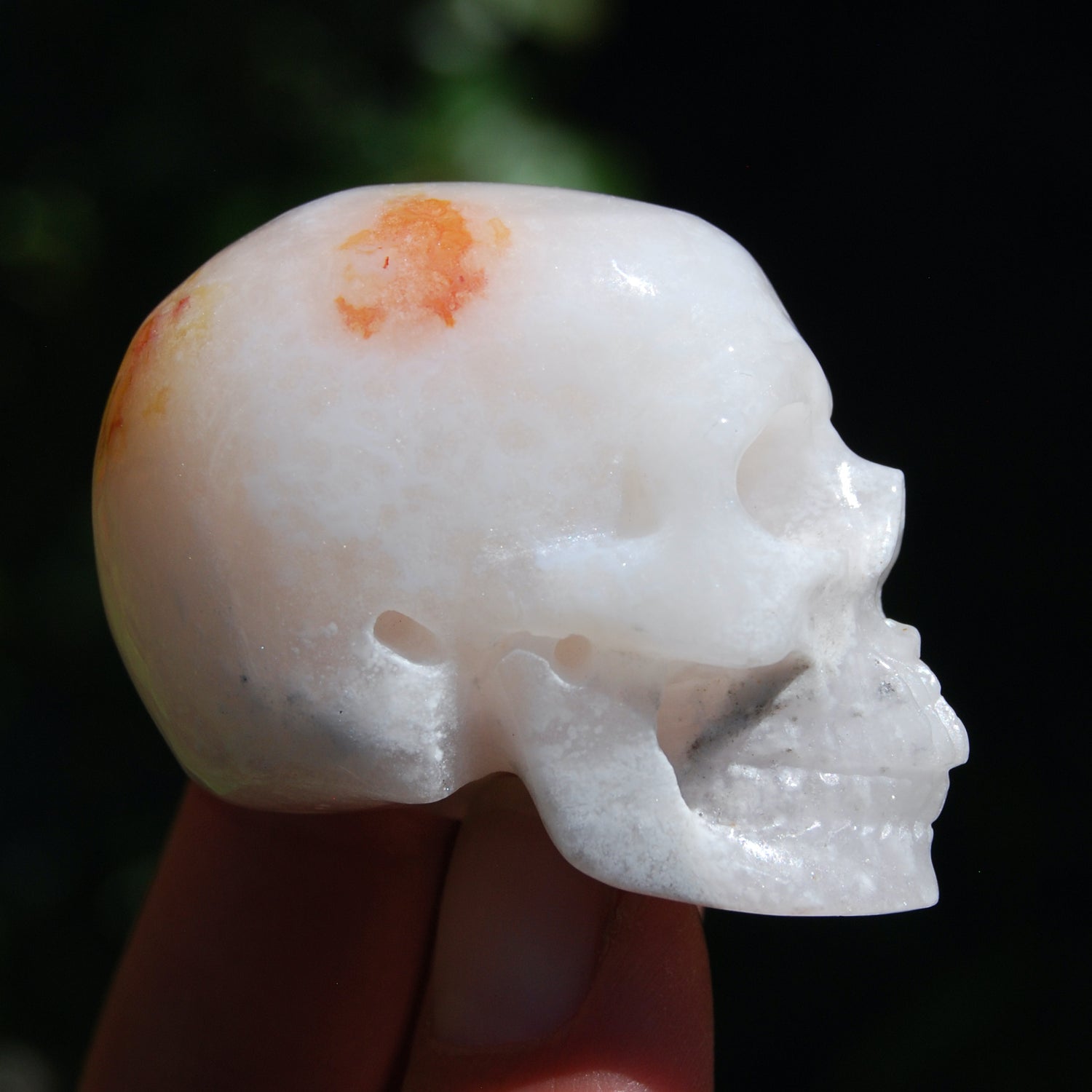 Sakura Agate Crystal Skull 
