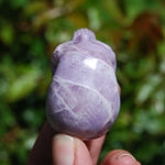Lepidolite Carved Crystal Skull 