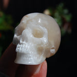 Flower Agate Sakura Agate Geode Crystal Skull Realistic 