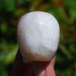 Flower Agate Sakura Agate Crystal Skull Realistic Gemstone Carving