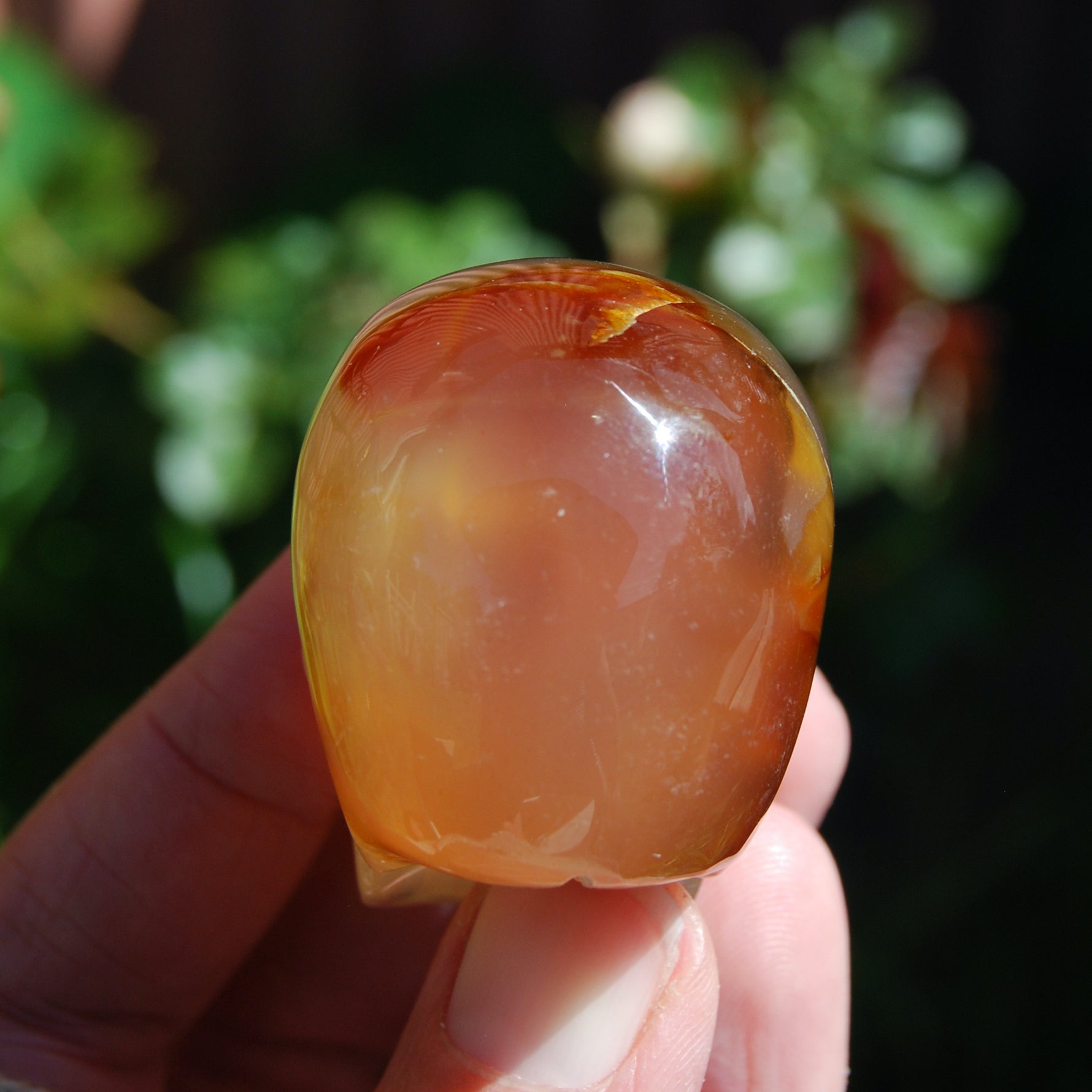 Carnelian Agate Crystal Skull