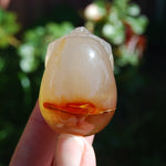 Carnelian Agate Crystal Skull