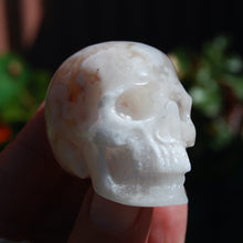 Load image into Gallery viewer, Flower Agate Sakura Agate Geode Crystal Skull Realistic 
