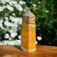 Load image into Gallery viewer, Bumble Bee Jasper Crystal Tower, Bumblebee Jasper Tower
