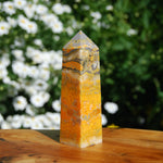 Bumble Bee Jasper Crystal Tower, Bumblebee Jasper Tower