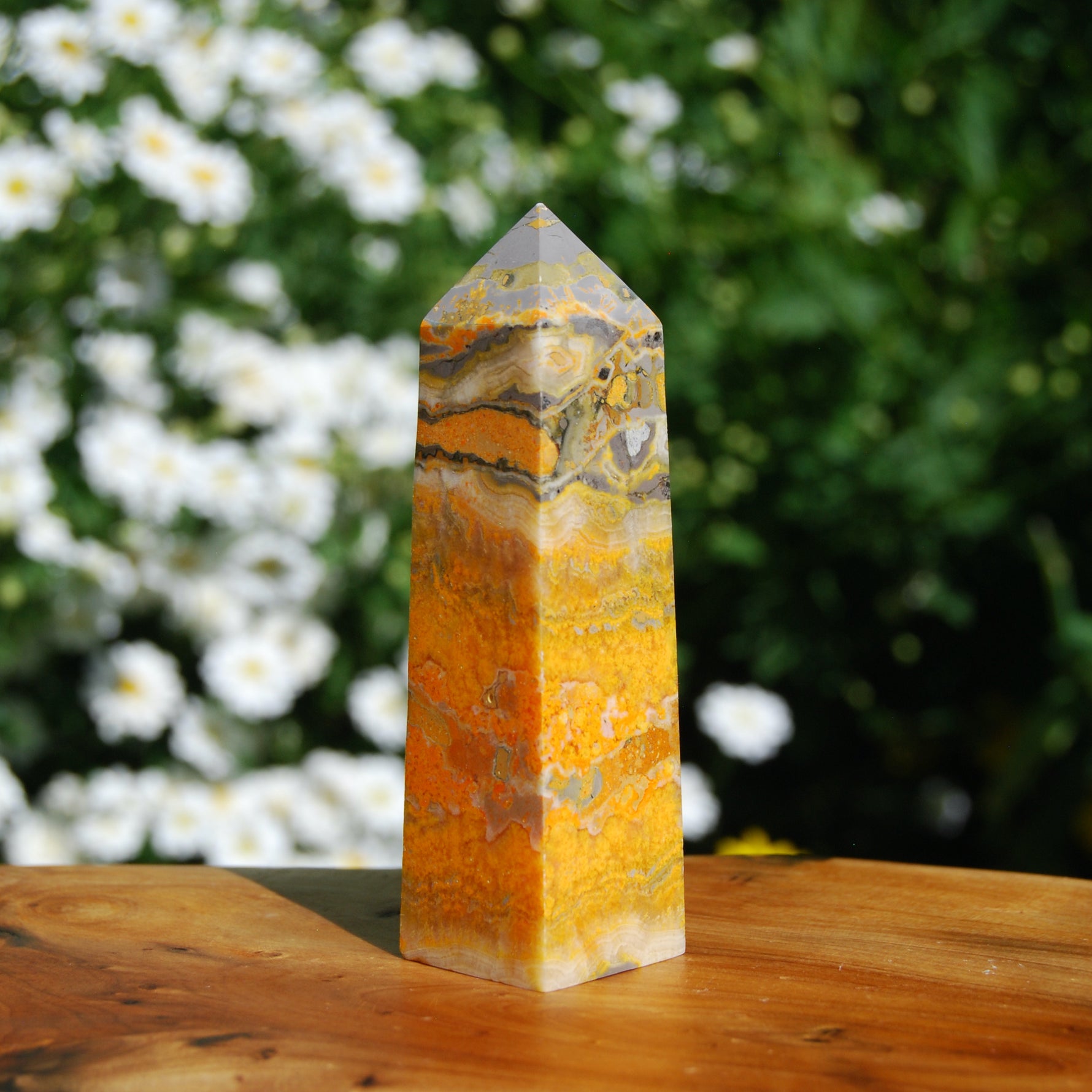Bumble Bee Jasper Crystal Tower, Bumblebee Jasper Tower
