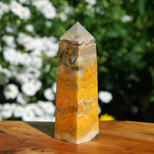 Load image into Gallery viewer, Bumble Bee Jasper Crystal Tower, Bumblebee Jasper Tower

