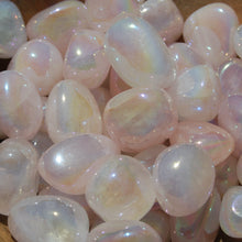 Load image into Gallery viewer, Angel Aura Rose Quartz Crystal Tumbled Stones

