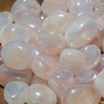 Angel Aura Rose Quartz Crystal Tumbled Stones