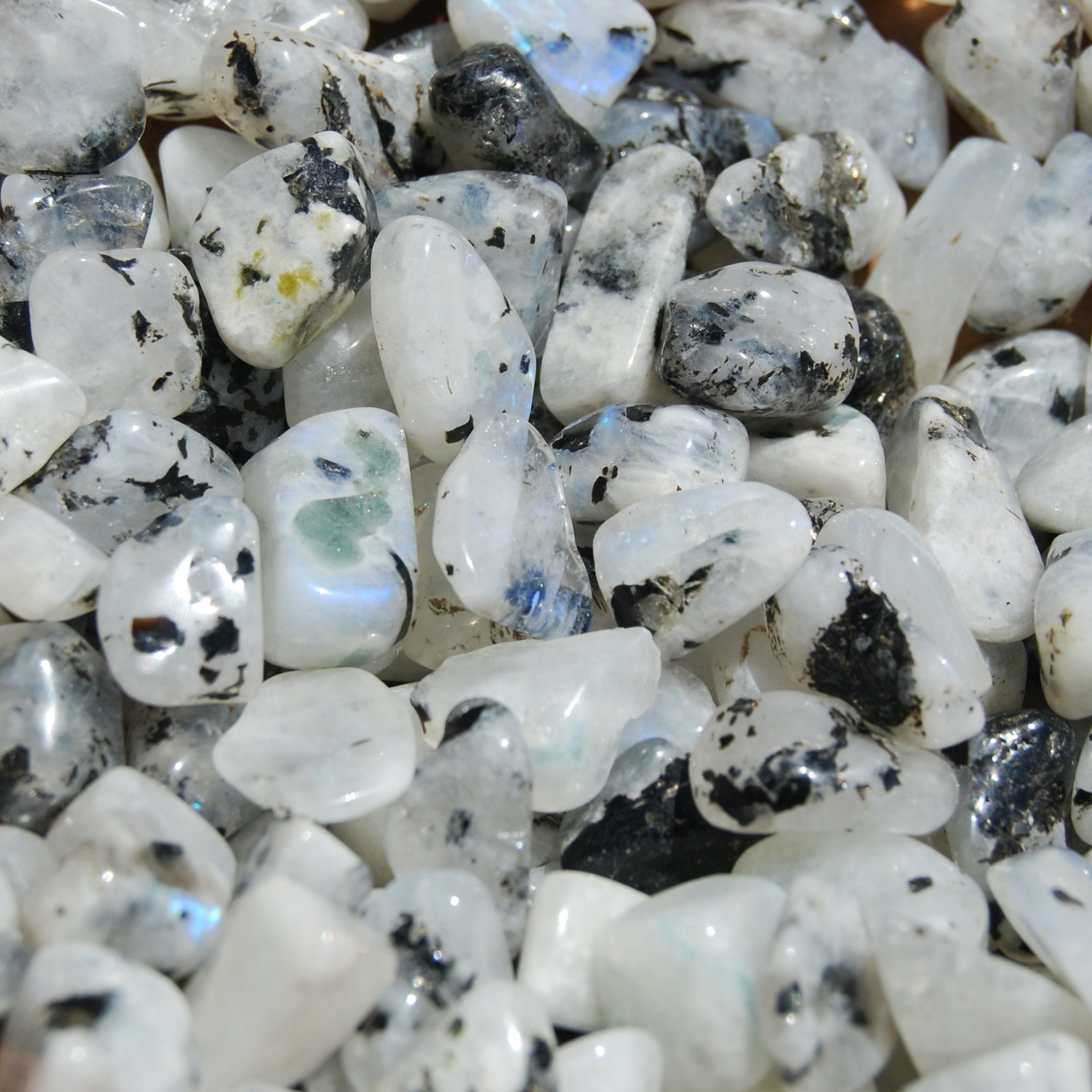 Rainbow Moonstone Crystal Small Tumbled Stones