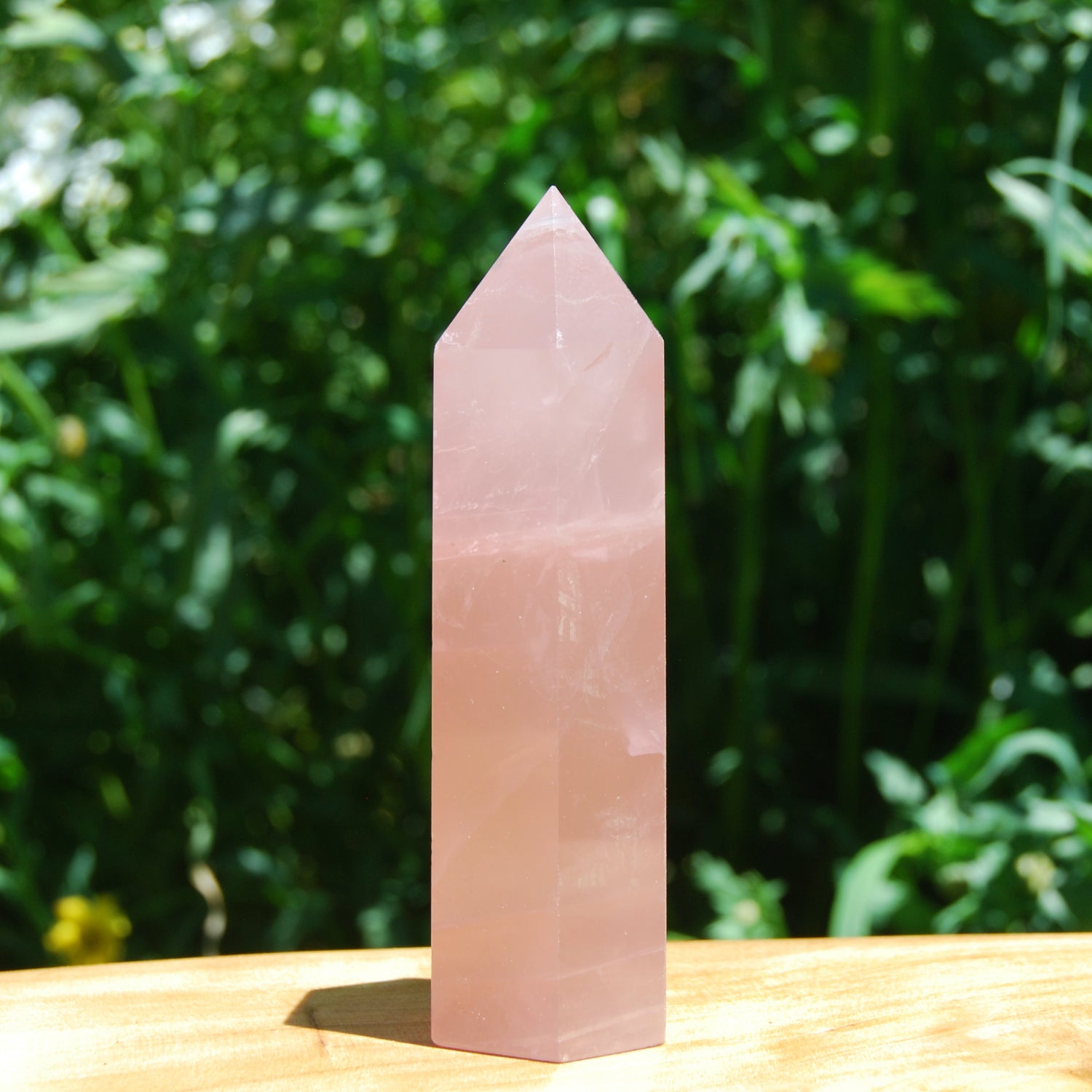 Rose Quartz Crystal Tower Gemmy Girasol Madagascar