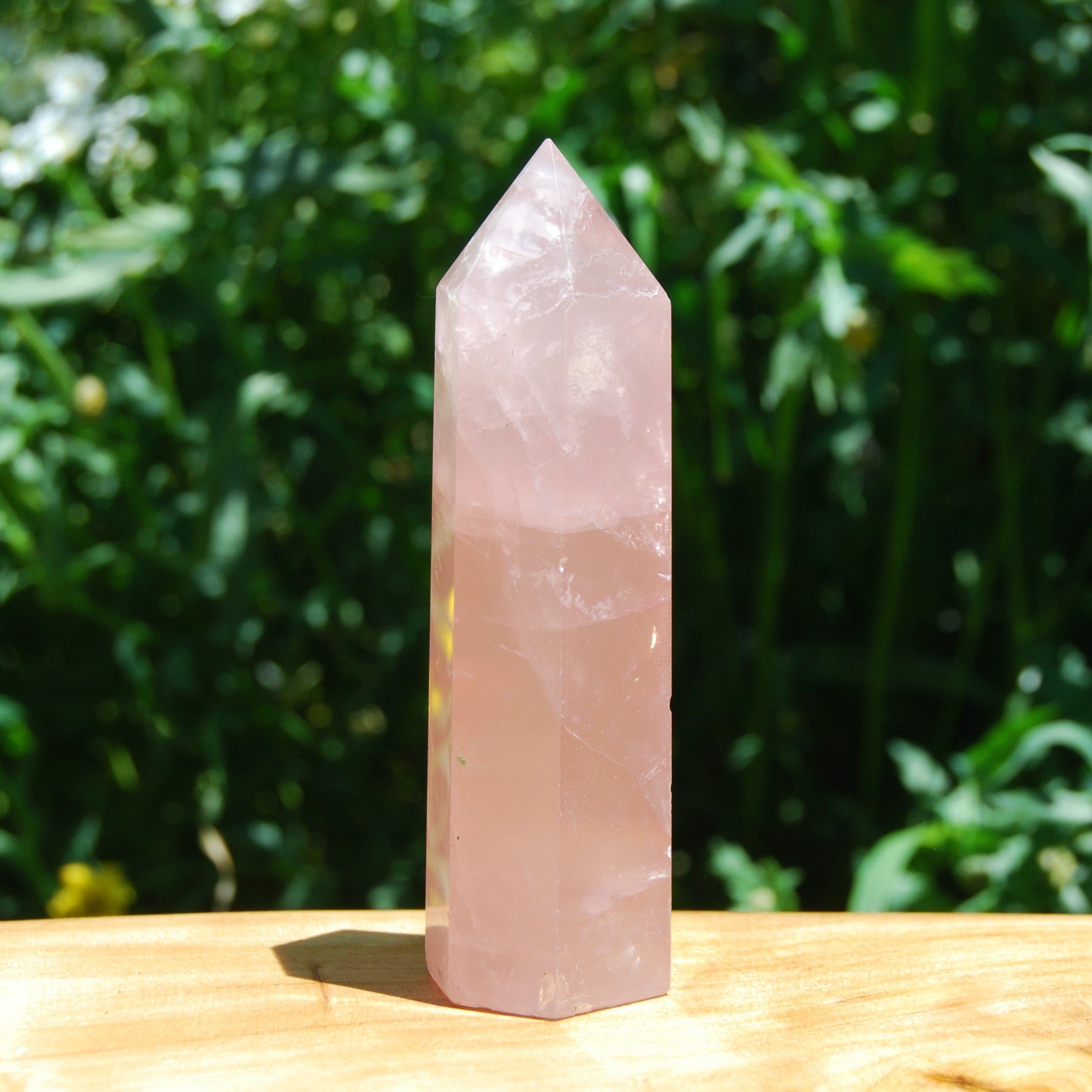 Rose Quartz Crystal Tower Gemmy Girasol Madagascar