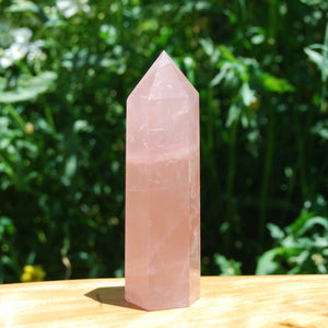 Rose Quartz Crystal Tower Gemmy Girasol Madagascar