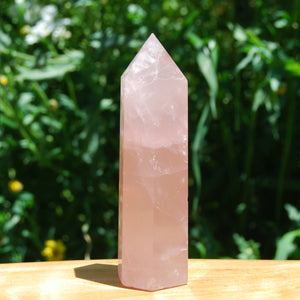 Rose Quartz Crystal Tower Gemmy Girasol Madagascar