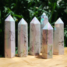 Load image into Gallery viewer, Angel Aura Howlite Crystal TowerAngel Aura Howlite Crystal Tower
