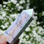 Angel Aura Howlite Crystal Tower