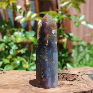 Purple Chalcedony Crystal Tower Violet Agate Indonesia