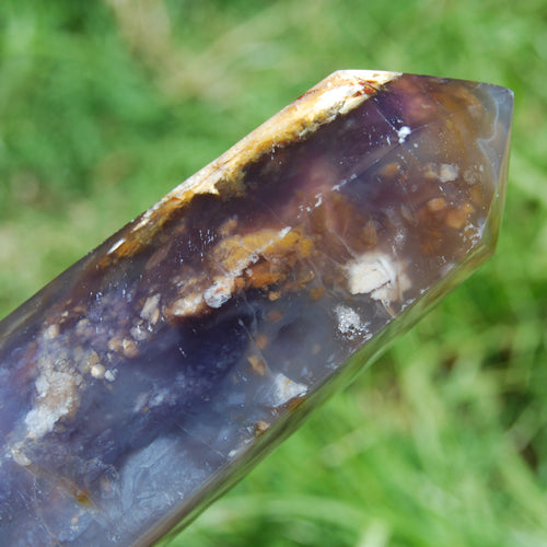 Purple Chalcedony Crystal Tower Violet Agate Indonesia