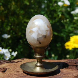 Sulemani Agate Crystal Egg, Eye of Shiva, Banded Bullseye Agate