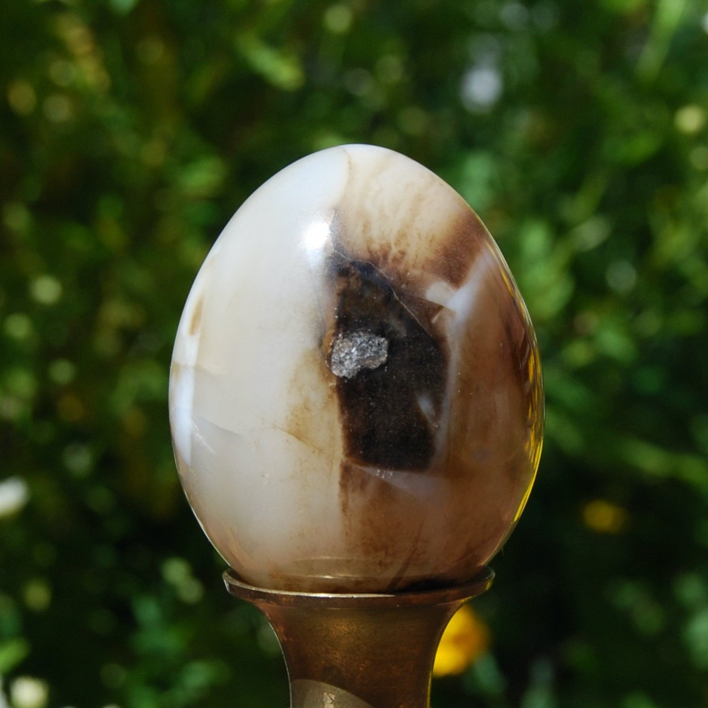 Sulemani Agate Crystal Egg, Eye of Shiva, Banded Bullseye Agate