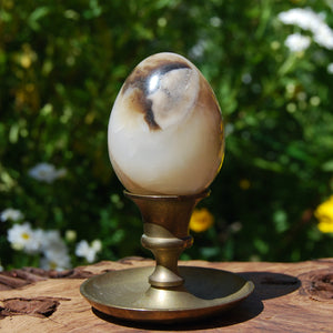 Sulemani Agate Crystal Egg, Eye of Shiva, Banded Bullseye Agate
