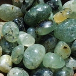 Prehnite Epidote Crystal Tumbled Stones