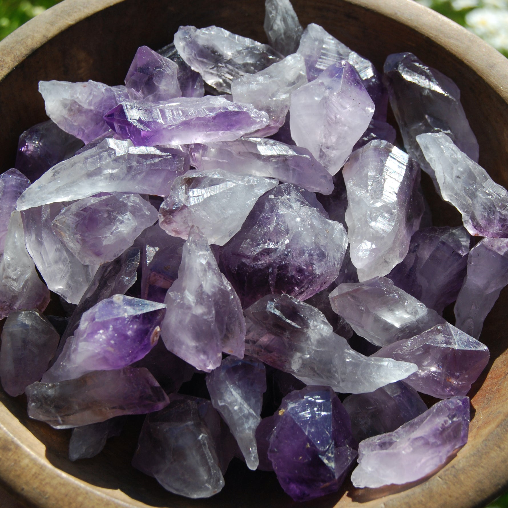 Amethyst Quartz Crystal Points, Raw Amethyst 