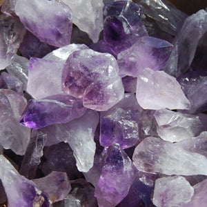 Amethyst Quartz Crystal Points, Raw Amethyst 