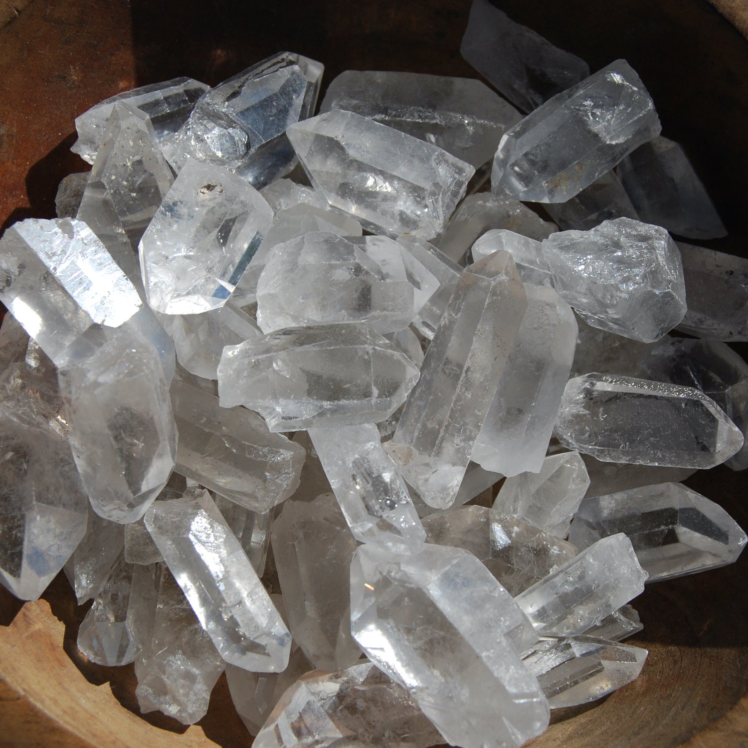 Raw Clear Quartz Crystal Points Brazil