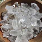 1.5in Raw Clear Quartz Crystal Points, Rainbow Filled Clear Quartz Crystals, Brazil