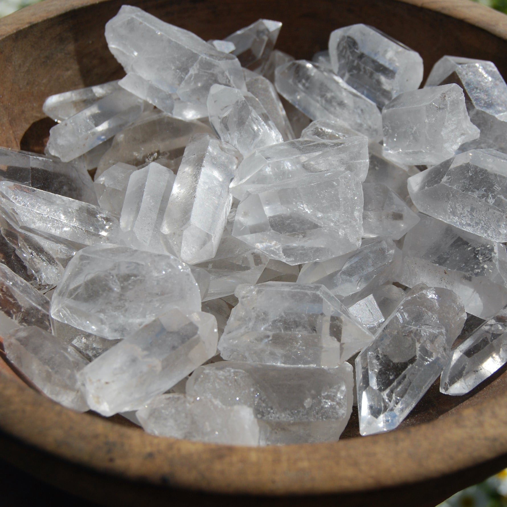 Raw Clear Quartz Crystal Points Brazil