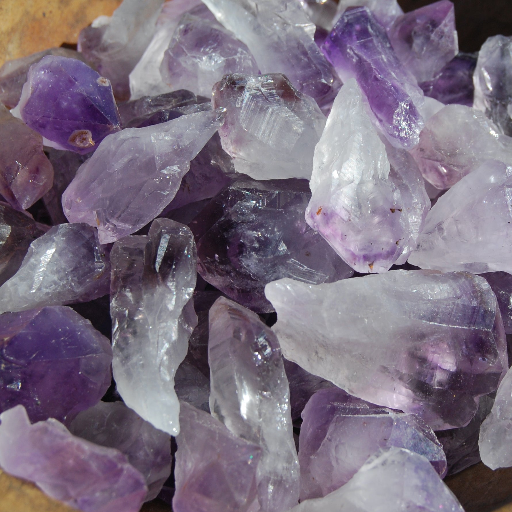 Amethyst Quartz Crystal Points, Raw Amethyst 
