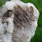 Sagenite Rutile on Quartz Matrix Crystal Specimen