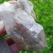 Load image into Gallery viewer, Hematite Phantom Cathedral Quartz Crystal
