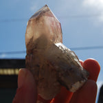 Red Hematite Cathedral Quartz Crystal, Zimbabwe