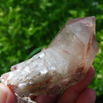 Red Hematite Cathedral Quartz Crystal, Zimbabwe