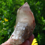 Red Hematite Cathedral Quartz Crystal, Zimbabwe