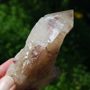 Raw Hematoid Cathedral Quartz Crystal, Zimbabwe