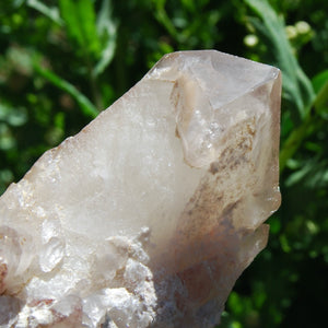 Raw Hematoid Cathedral Quartz Crystal, Zimbabwe