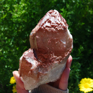 Red Hematite Quartz Crystal Cathedral, Hematoid Quartz, Zimbabwe, Africa, 