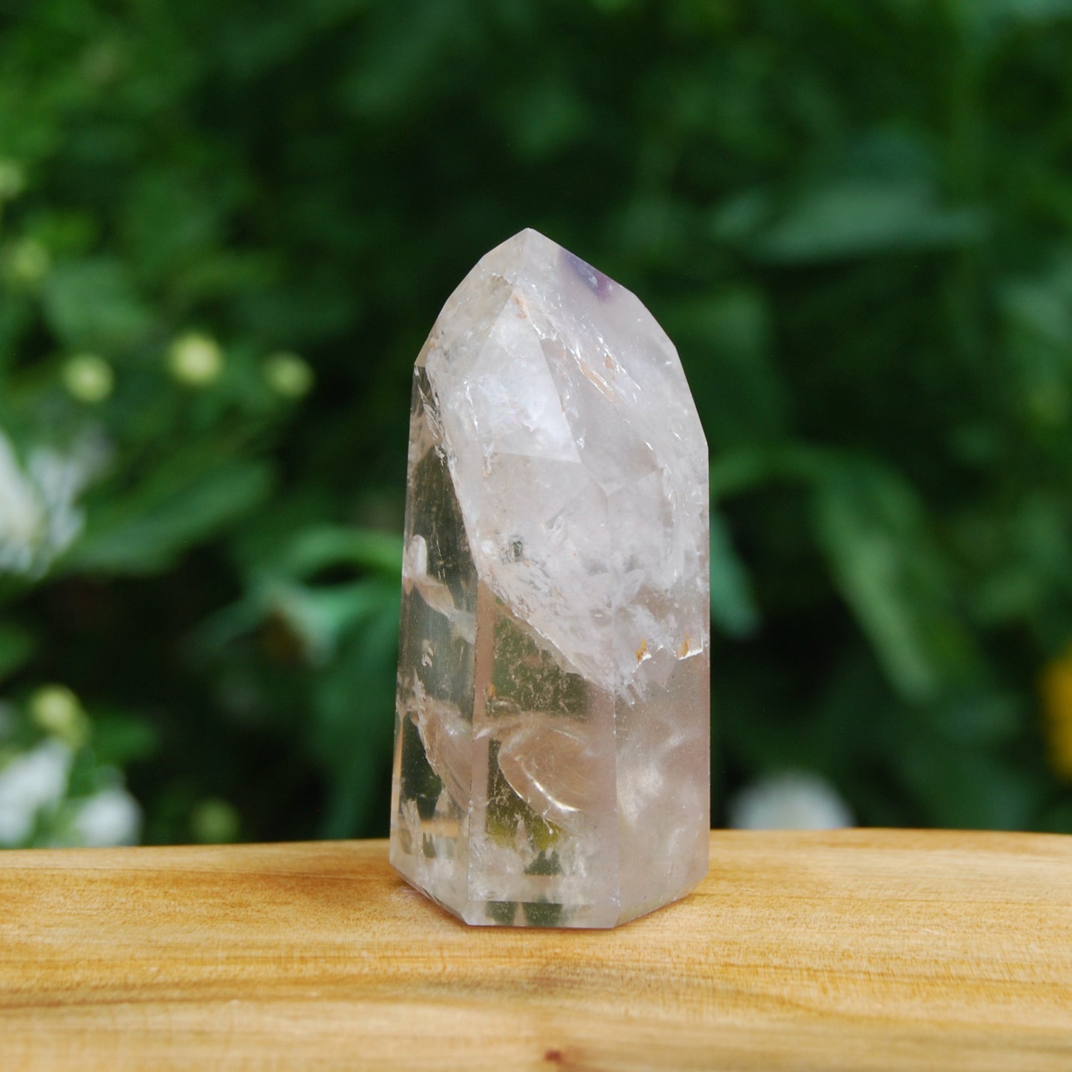 Pink Lithium Quartz Crystal Tower