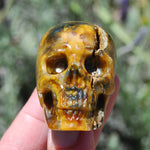 Blue Pietersite Carved Crystal Skull Realistic Gemstone Carving